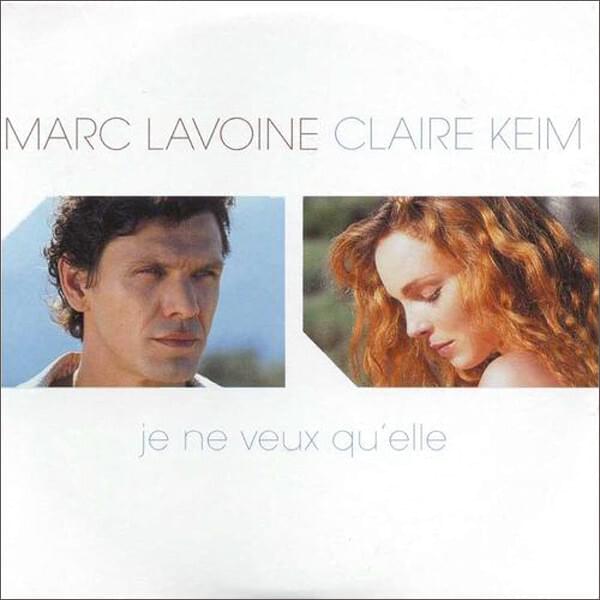 Album cover art for "Je ne veux qu’elle" by Marc Lavoine & Claire Keim