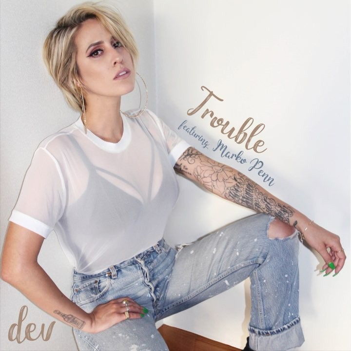 Album cover art for "Trouble" by Dev & Marko Penn
