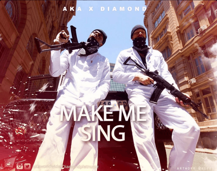 Album cover art for "Make Me Sing" by AKA & Diamond Platnumz