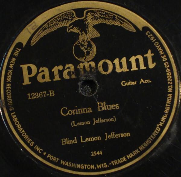 Album cover art for "Corinna Blues (Take 2)" by Blind Lemon Jefferson