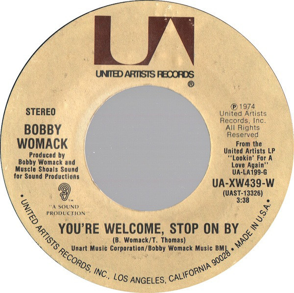 Album cover art for "You’re Welcome, Stop on By" by Bobby Womack