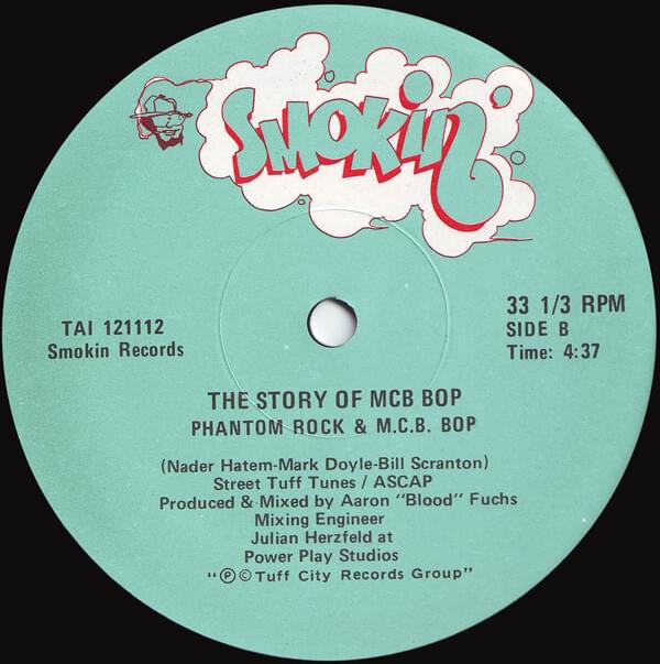 Album cover art for "The Story Of MC Bebop" by Phantom Rock And MC Bebop
