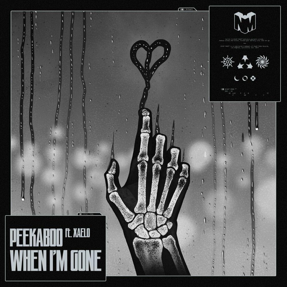 Album cover art for "When I’m Gone" by PEEKABOO & XAELO