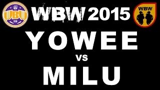 Album cover art for "Finał 2015, grupa A: Yowee vs. Milu" by WBW & Milu & Yowee
