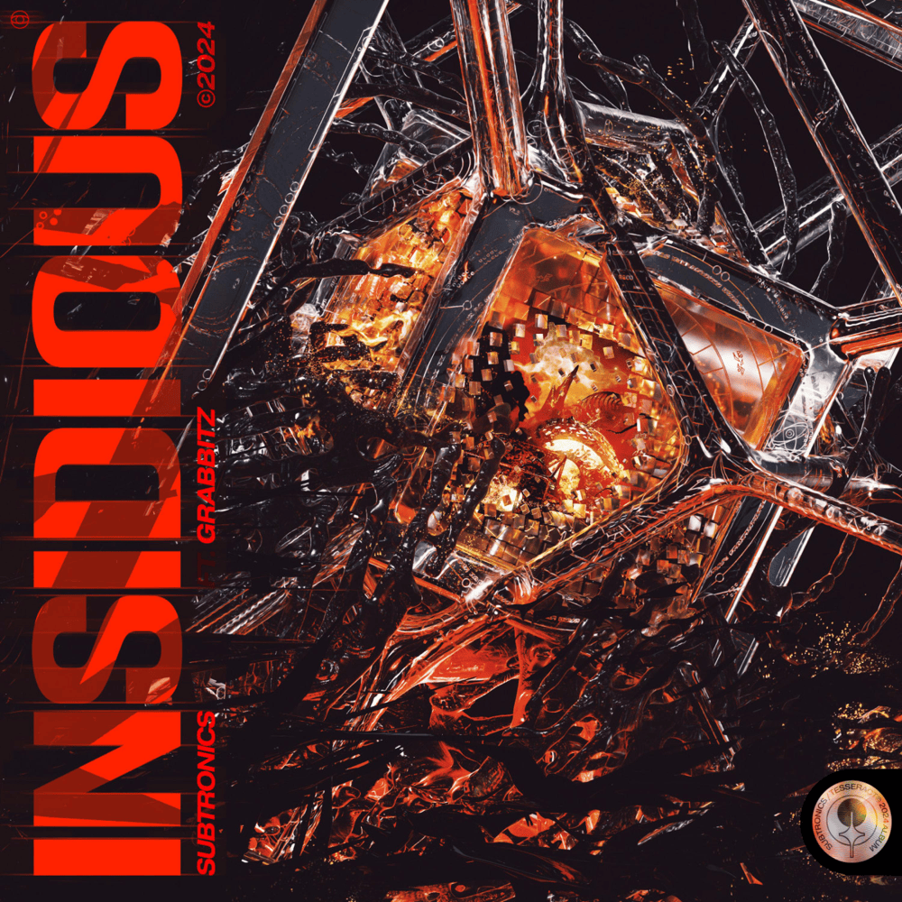 Album cover art for "Insidious" by Subtronics & Grabbitz