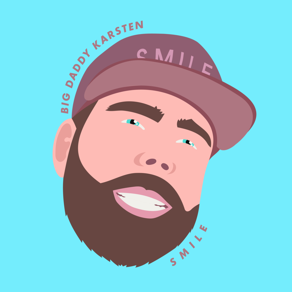 Album cover art for "Smile" by Big Daddy Karsten