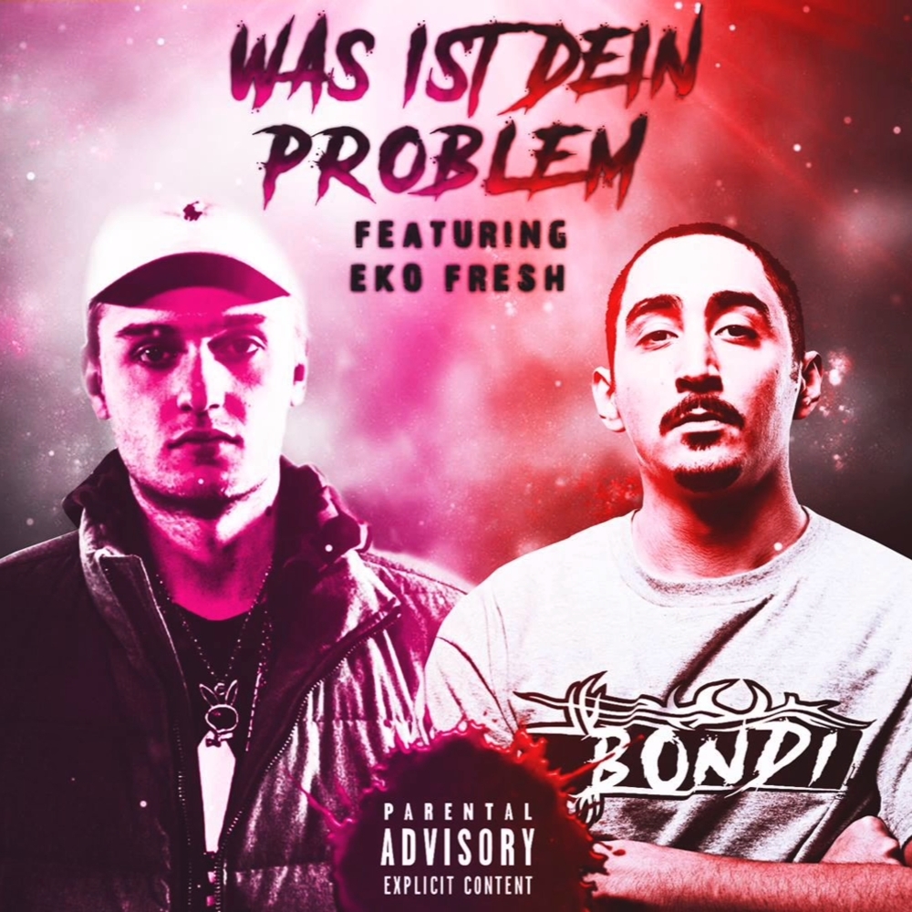 Album cover art for "Was ist dein Problem" by Hustensaft Jüngling & Eko Fresh