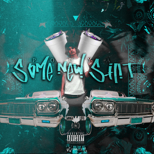 Album cover art for "Straight Up" by Pouya