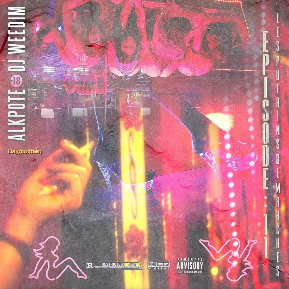 Album cover art for "Les Putains De Marches" by Alkpote & DJ Weedim