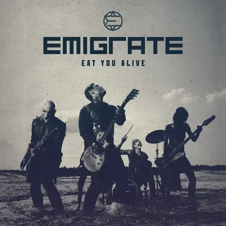 Album cover art for "Eat You Alive" by Emigrate & Dellé