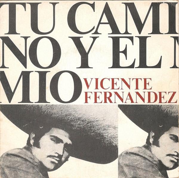 Album cover art for "Tu Camino Y El Mio" by Vicente Fernández