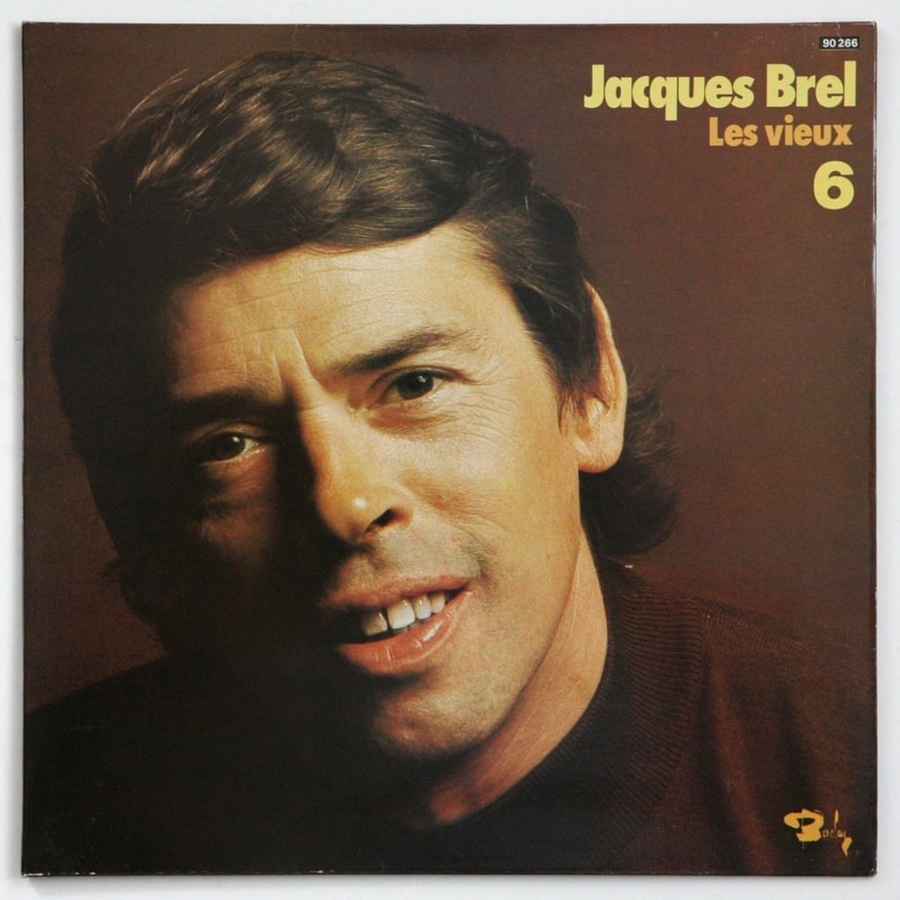 Album cover art for "Les Vieux" by Jacques Brel