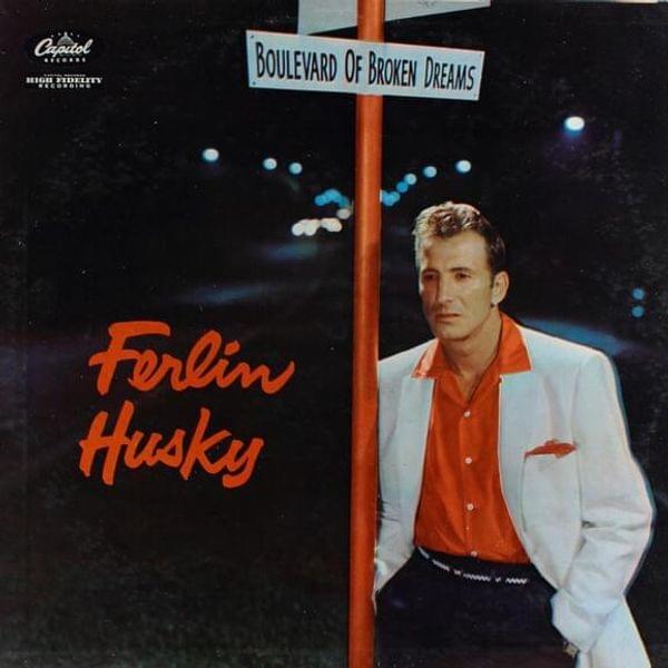 Album cover art for "Out In The Cold Again" by Ferlin Husky