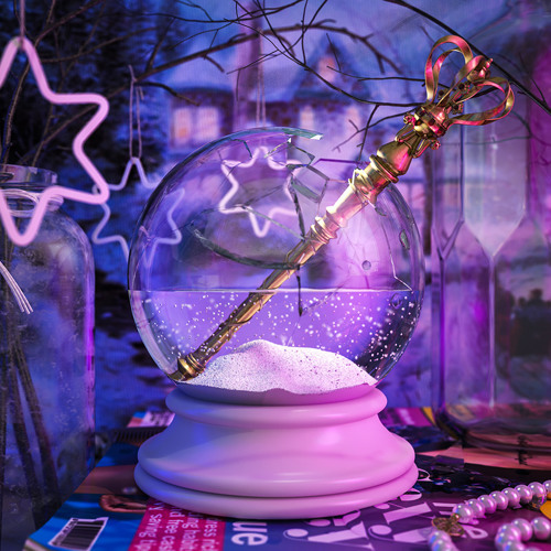 Album cover art for "Snow Globe" by Dux Content