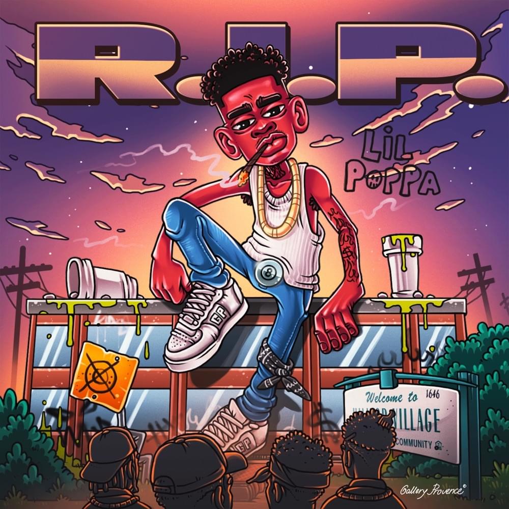 Album cover art for "R.I.P." by Lil Poppa