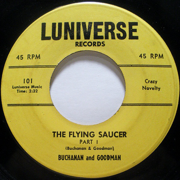 Album cover art for "The Flying Saucer" by Buchanan & Goodman
