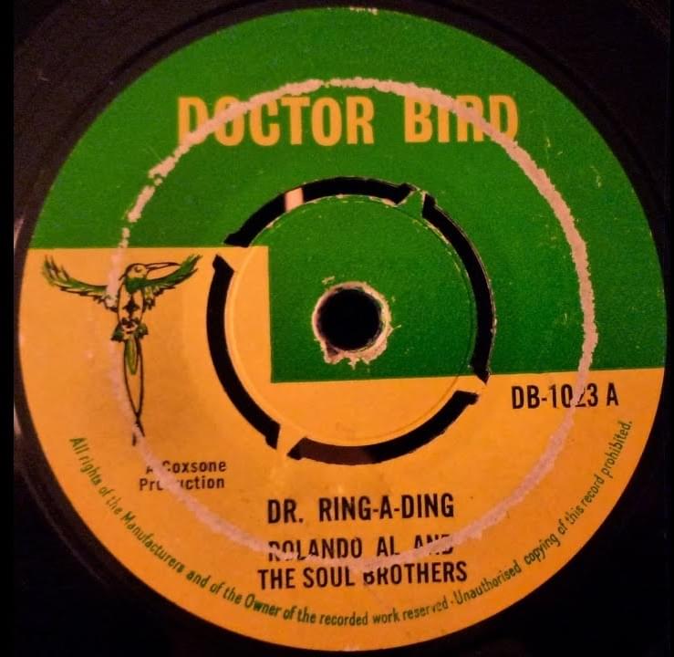 Album cover art for "Dr. Ring A Ding" by Roland Alphonso & The Soul Brothers