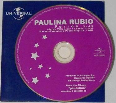 Album cover art for "Perros" by Paulina Rubio