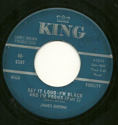 Album cover art for "Say It Loud - I’m Black And I’m Proud (Part 1)" by James Brown