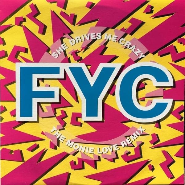 Album cover art for "She Drives Me Crazy (The Monie Love mix)" by Fine Young Cannibals & Monie Love