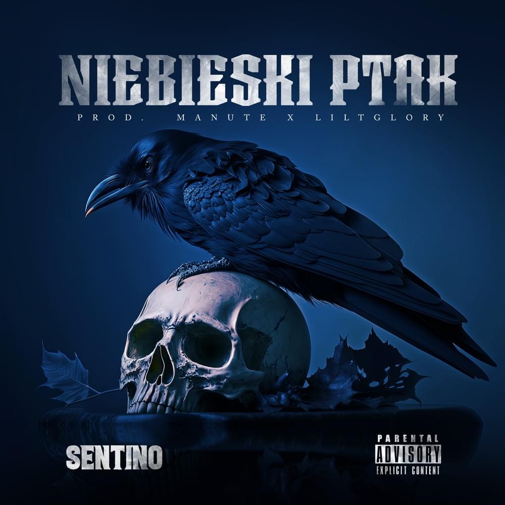 Album cover art for "NIEBIESKI PTAK" by Sentino