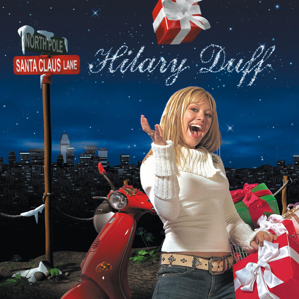 Album cover art for "Santa Claus Lane" by Hilary Duff