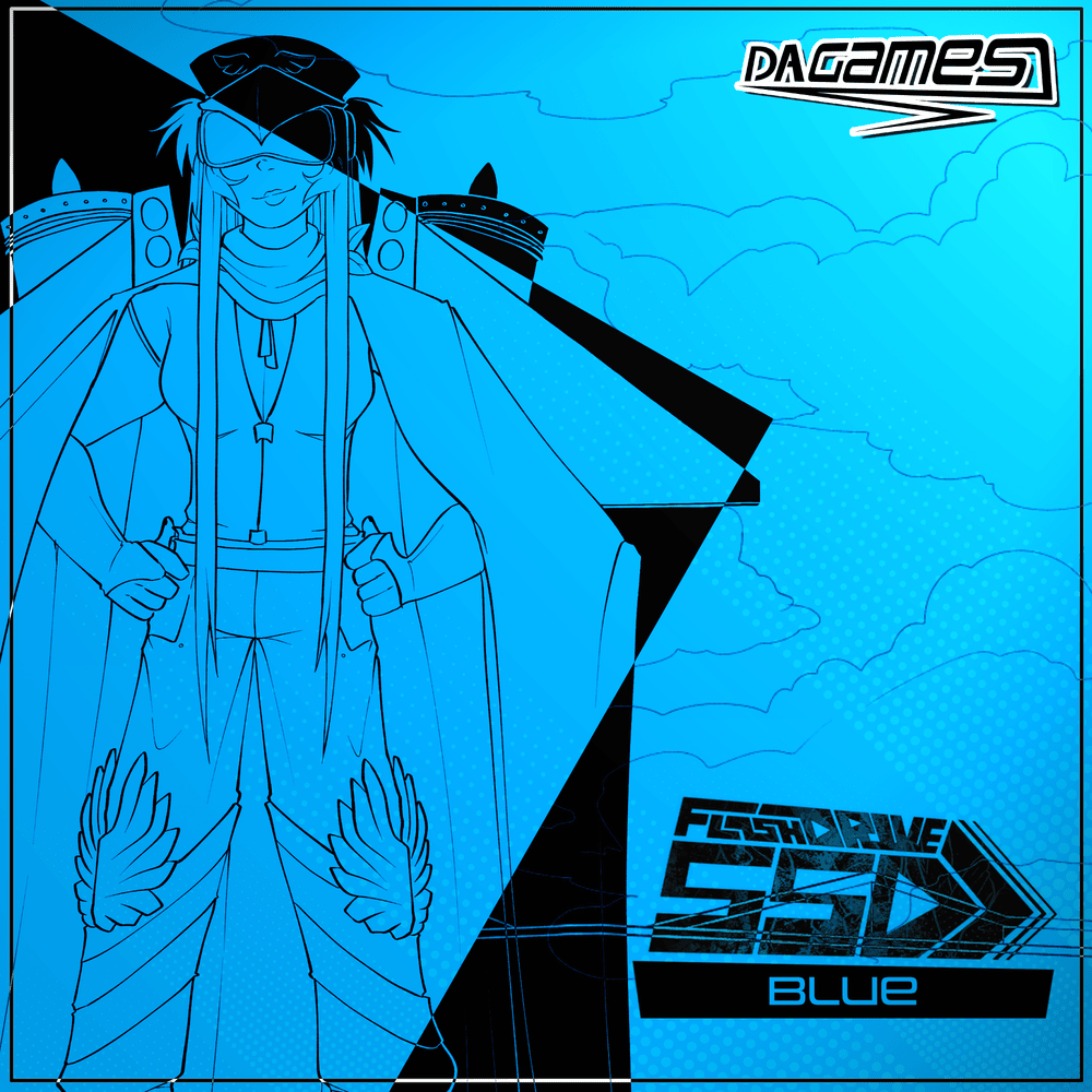 Album cover art for "Blue: SSD" by DAGames