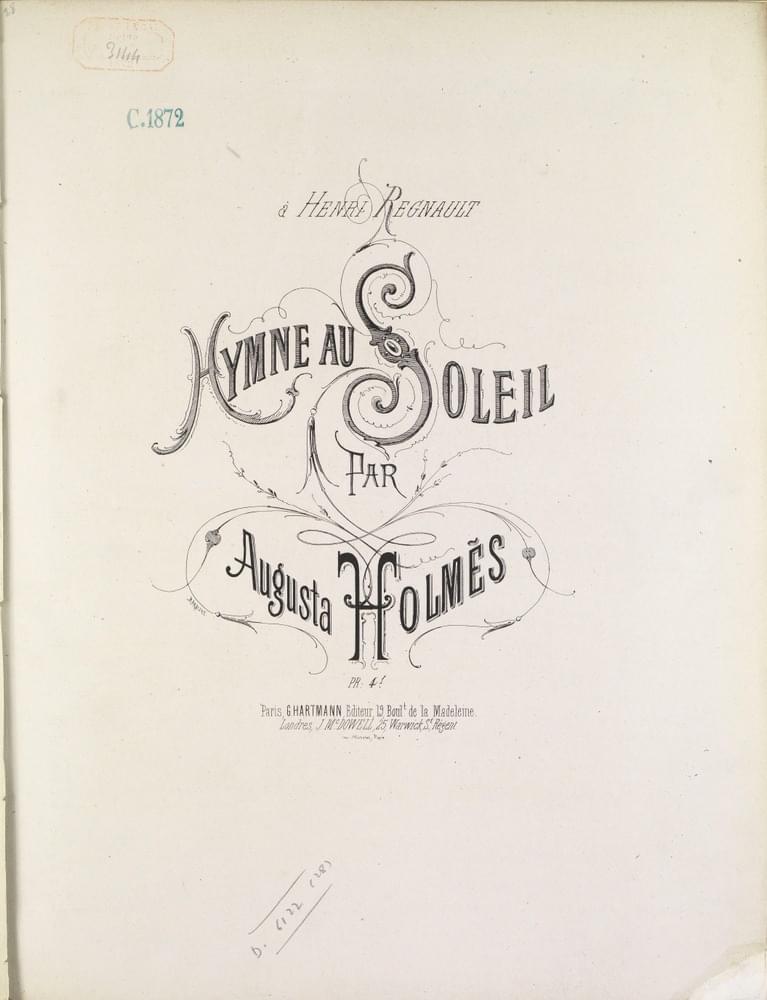 Hymne au soleil by Augusta Holmès