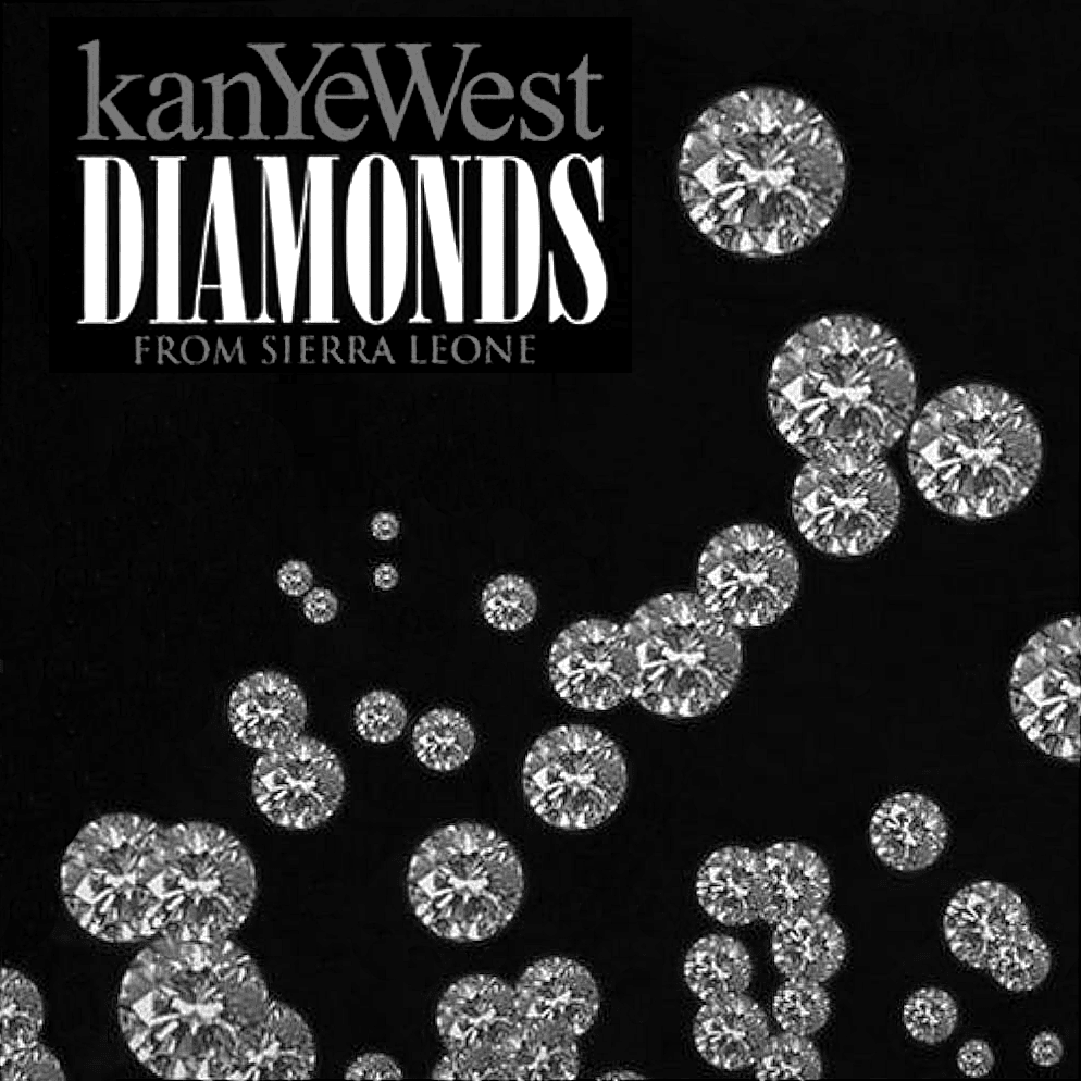 Album cover art for "Diamonds from Sierra Leone" by Kanye West