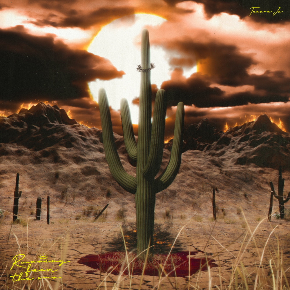 Album cover art for "Running From the Sun" by Terror Jr