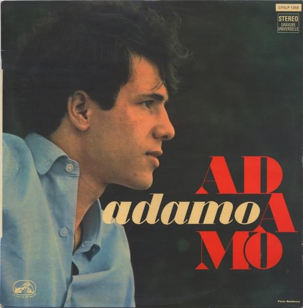 Album cover art for "Tombe la neige" by Adamo