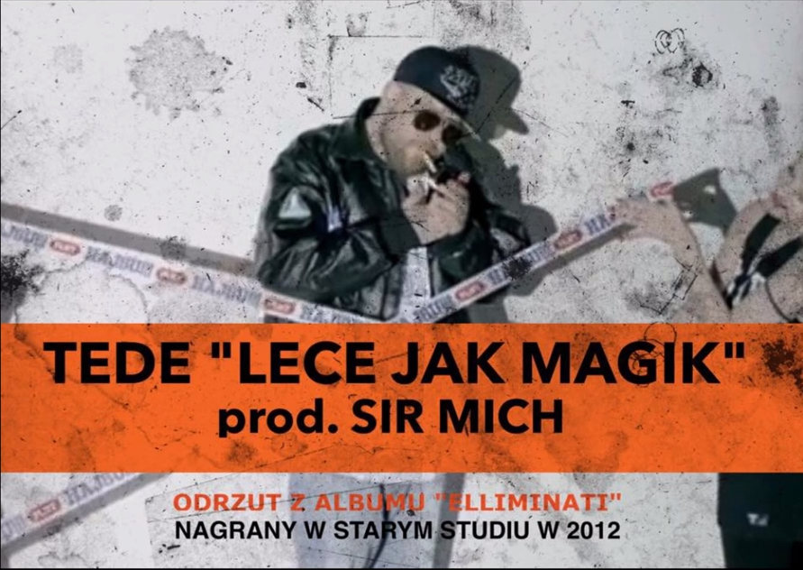 Album cover art for "Lecę Jak Magik" by Tede
