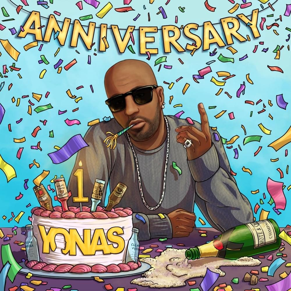 Album cover art for "Anniversary" by YONAS