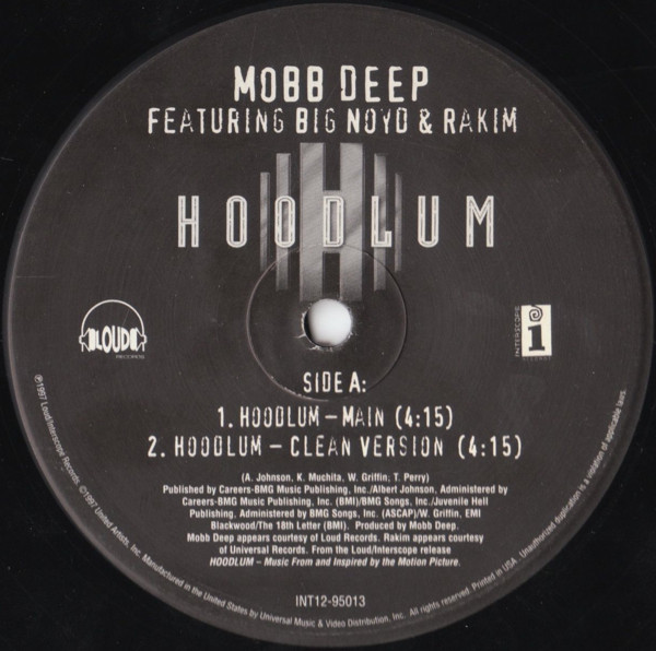 Album cover art for "Hoodlum" by Mobb Deep & Rakim & Big Noyd
