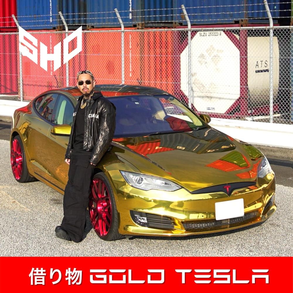 Album cover art for "借り物 Gold Tesla (Rental Gold Tesla)" by SHO
