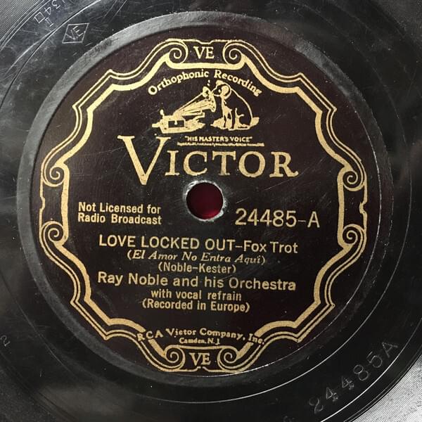 Album cover art for "Love Locked Out" by Al Bowlly