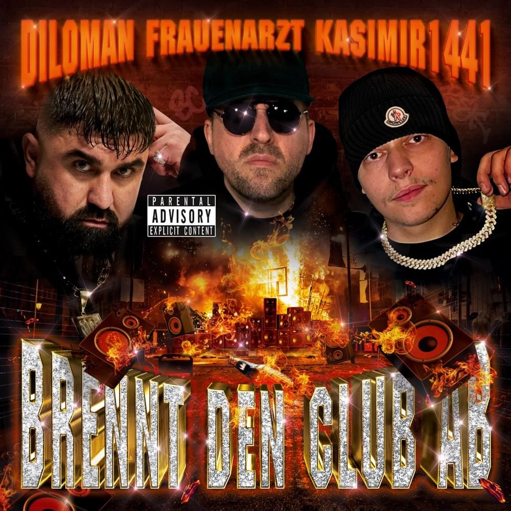 Album cover art for "Brennt den Club ab" by Frauenarzt
