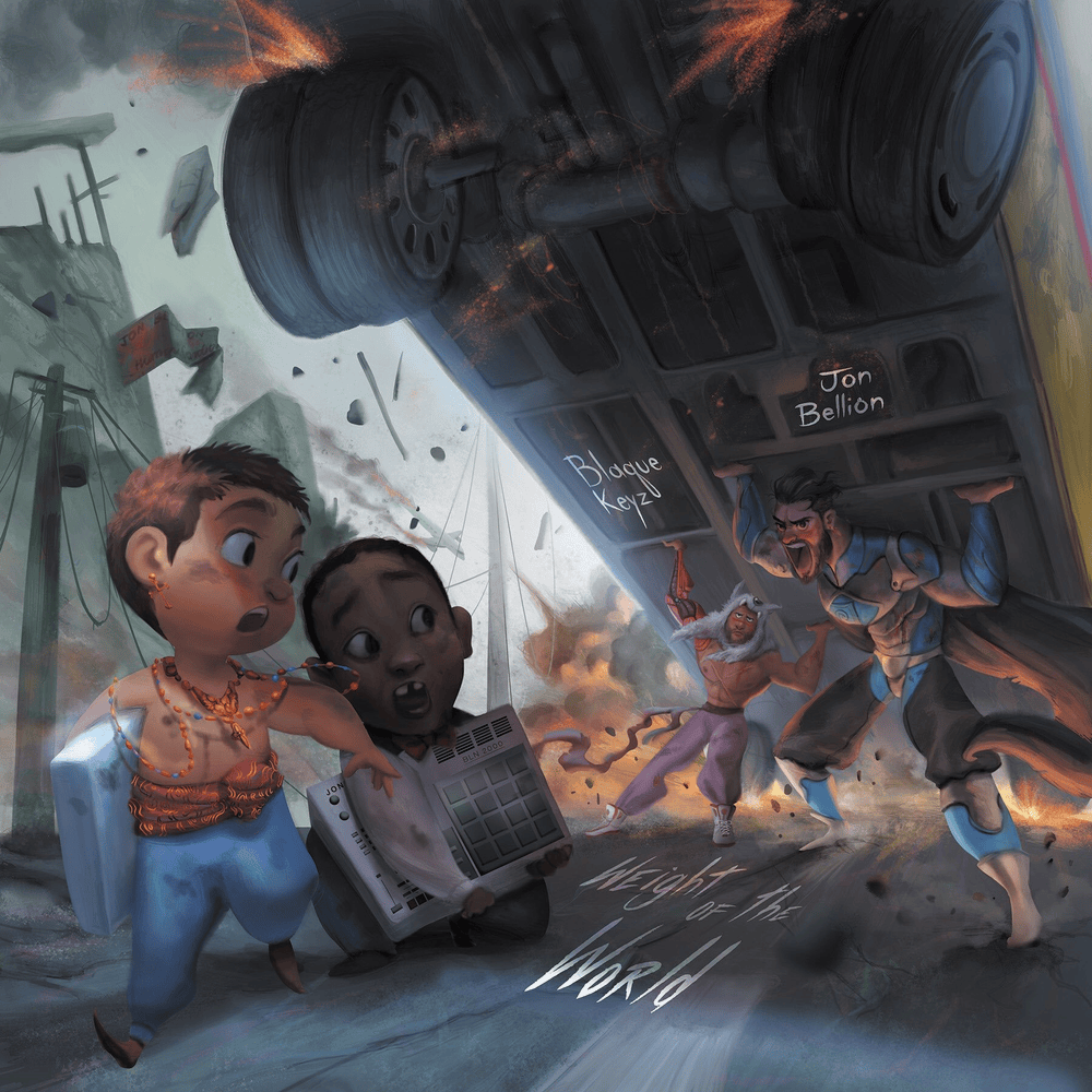 Album cover art for "Weight of the World" by Jon Bellion & B.Keyz