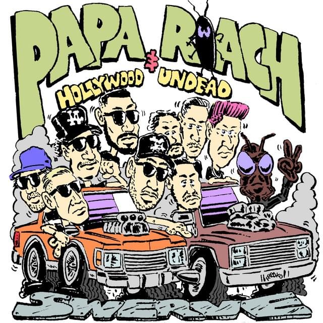Album cover art for "Swerve (Rockzilla Remix)" by Papa Roach & Hollywood Undead