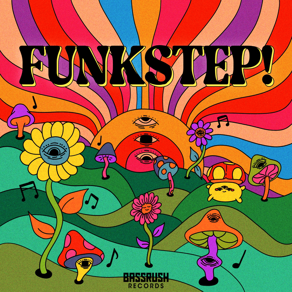 Album cover art for "FUNKSTEP!" by Omiki