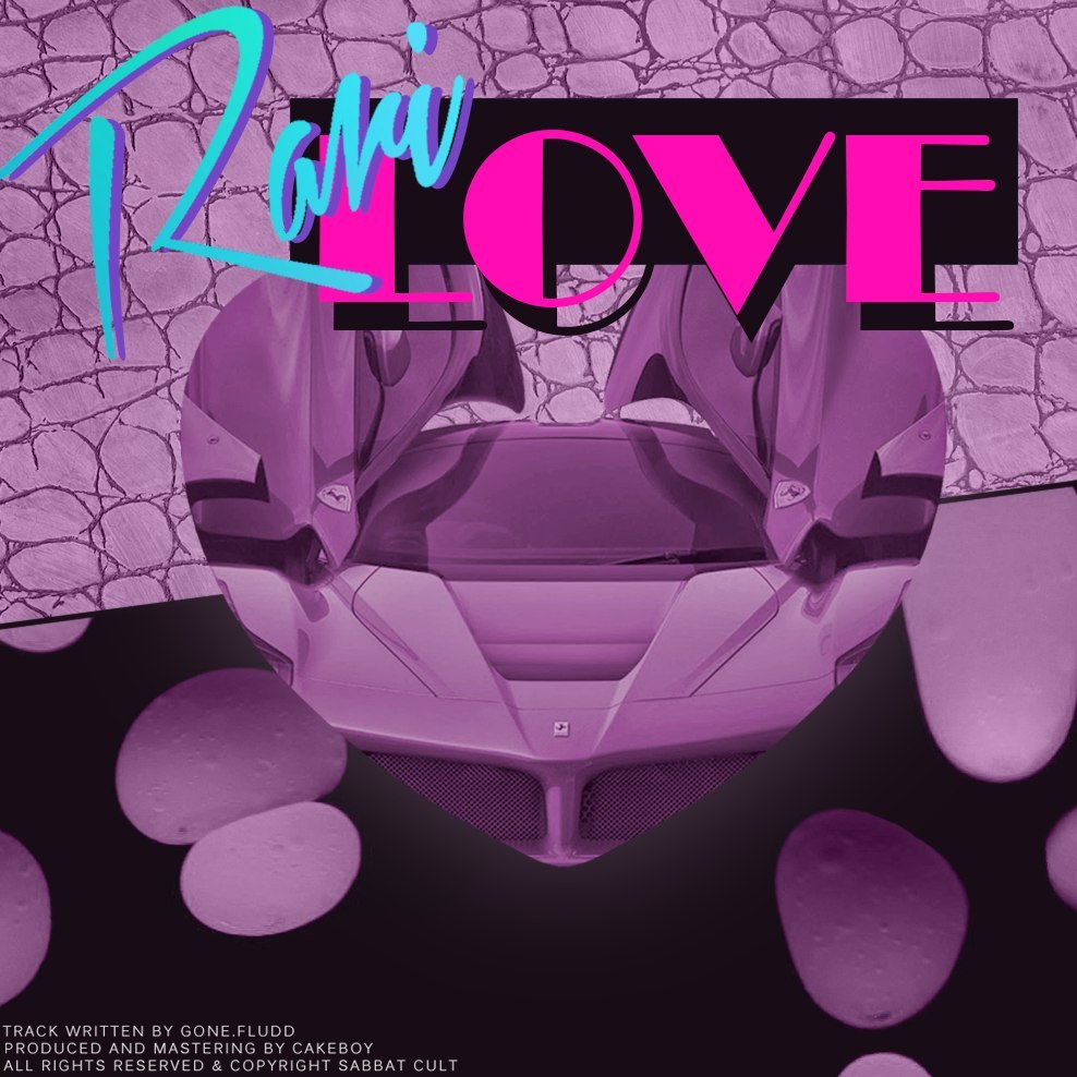 Album cover art for "RARI LOVE" by GONE.Fludd