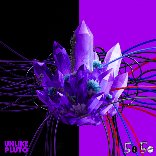 Album cover art for "50 50" by Unlike Pluto
