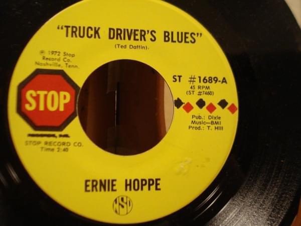 Album cover art for "Truck Driver’s Blues" by Ernie Hoppe