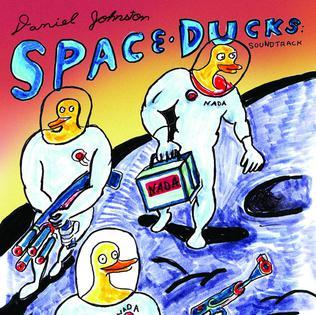 Album cover art for "Space Ducks Theme Song" by Daniel Johnston
