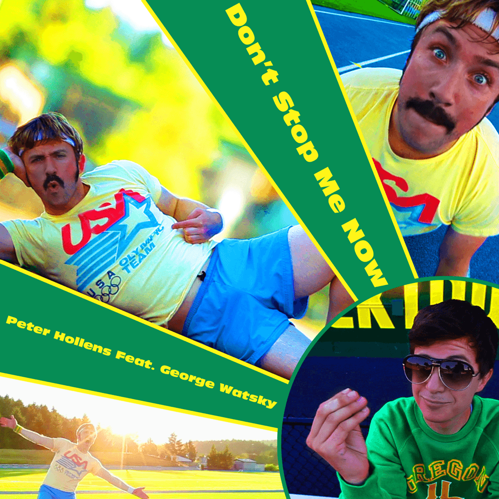Album cover art for "Don’t Stop Me Now" by Peter Hollens & Watsky