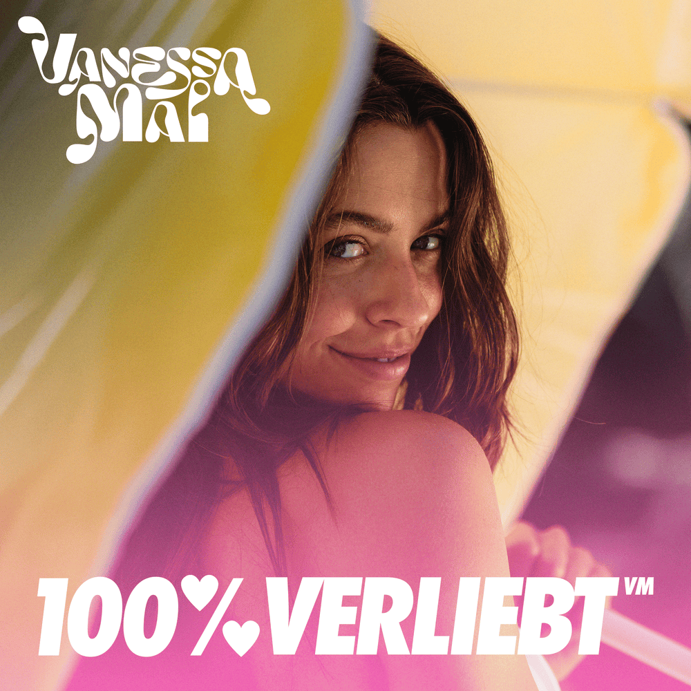Album cover art for "100% verliebt" by Vanessa Mai