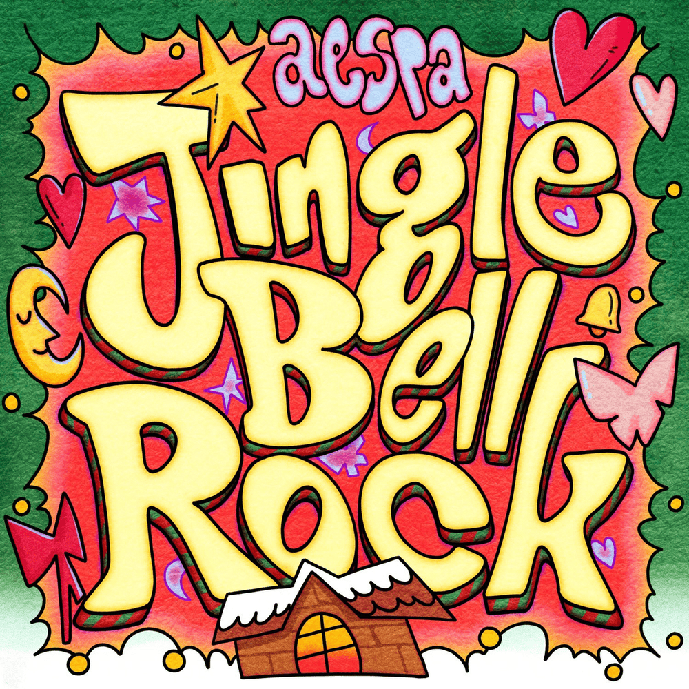 Album cover art for "Jingle Bell Rock" by aespa