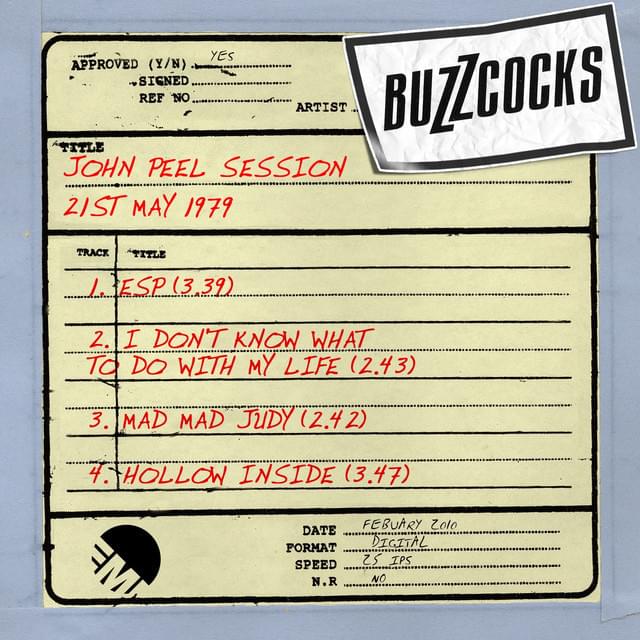 Album cover art for "E.S.P. (John Peel Show)" by Buzzcocks