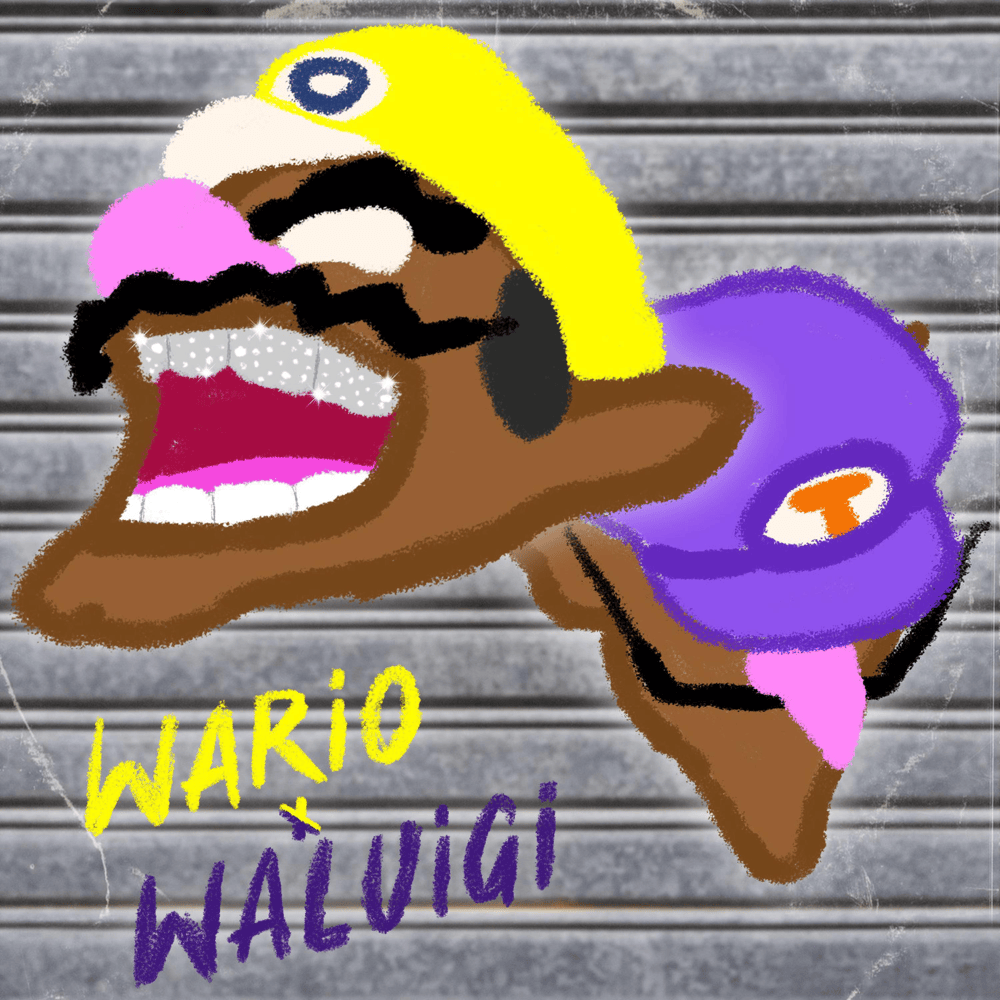 Album cover art for "WARIO & WALUIGI" by Oddwin
