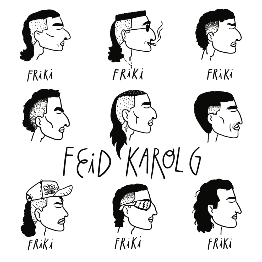 Album cover art for "FRIKI" by Feid